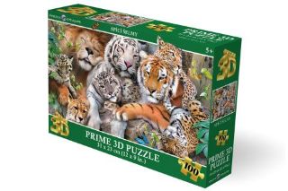 Obrázek z Puzzle 3D - Spící šelmy 100 dílků 